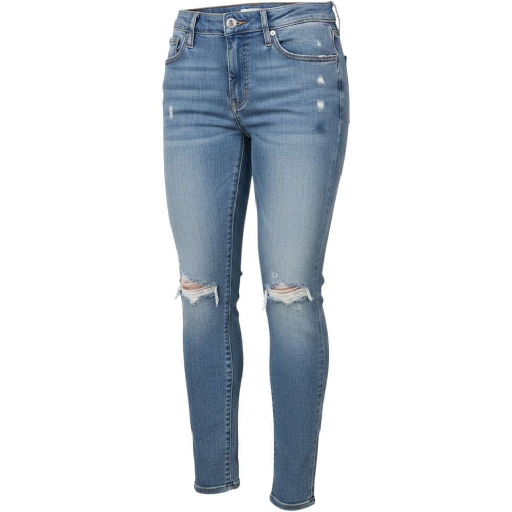 Rag & Bone Women's Size 28 Ankle Skinny Jeans Medium Wash Distressed Ripped 27"I